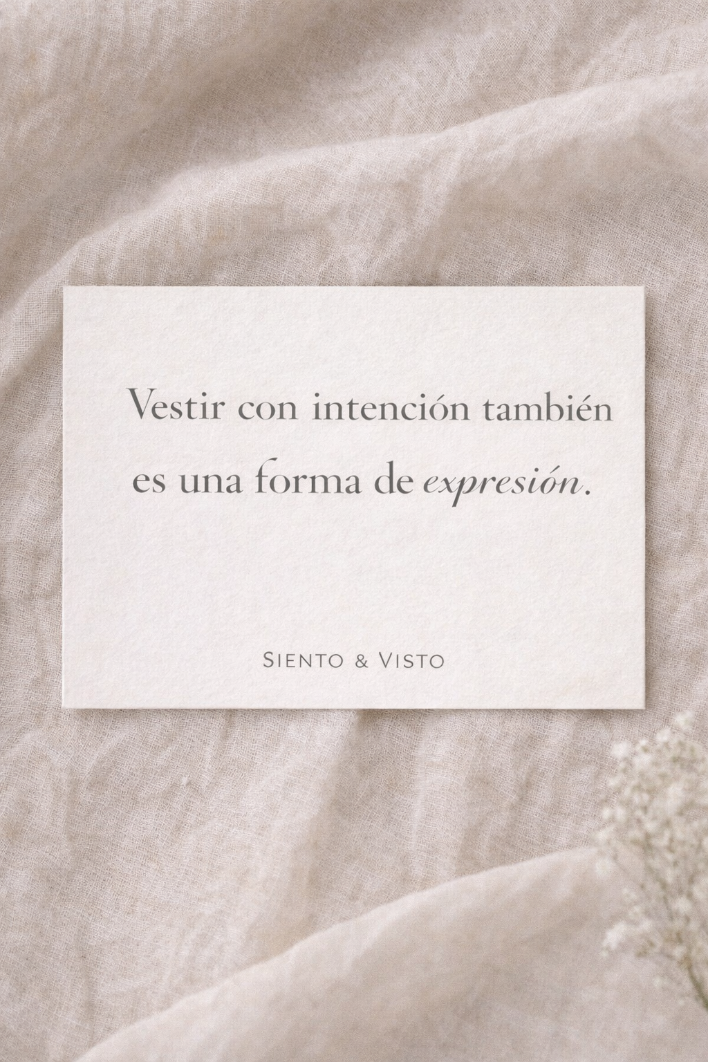 Vestir con intención